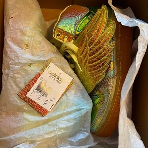 Adidas Jeremy Scott Foil Wings Iridescent Metallic 9 Shoe Sneakers